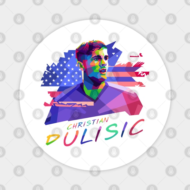 CHRISTIAN PULISIC WPAP Magnet by erikhermawann22